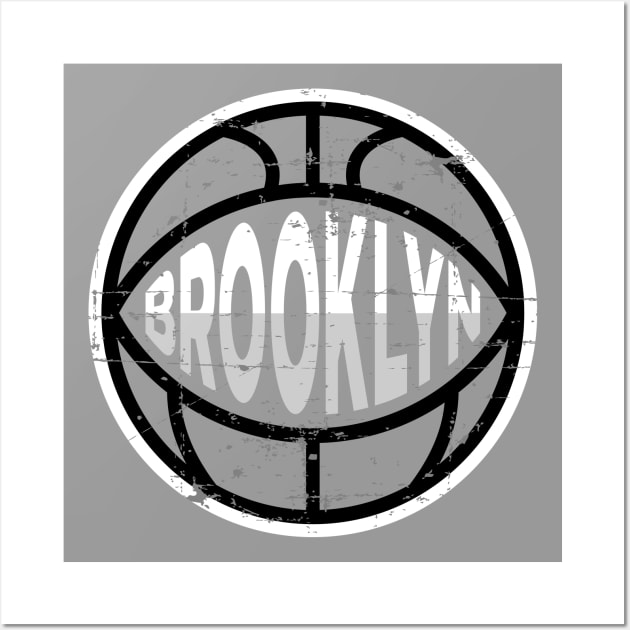 Brooklyn Basketball 1 Wall Art by HooPet